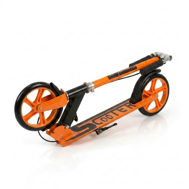 Самокат двухколесный складной с колесами 200мм Scooter 5252-1 Orange - изображение 2