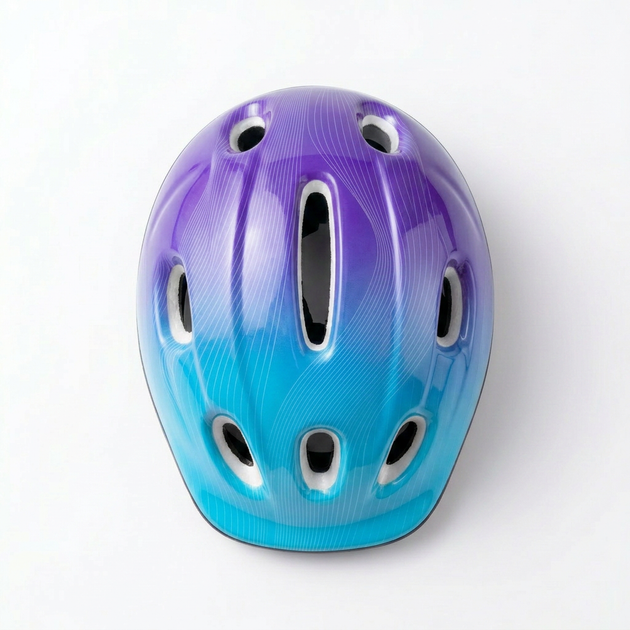 Детский защитный шлем сиренево голубой SP-Sport MagicRide 8821 размер S (4-9 лет) Violet-Blue - Фото 5 Детский защитный шлем сиренево голубой SP-Sport MagicRide 8821 размер S (4-9 лет) Violet-Blue - изображение 5