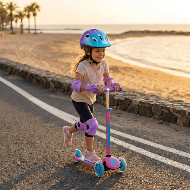 Детский защитный шлем сиренево голубой SP-Sport MagicRide 8821 размер S (4-9 лет) Violet-Blue - Фото 8 Детский защитный шлем сиренево голубой SP-Sport MagicRide 8821 размер S (4-9 лет) Violet-Blue - изображение 8