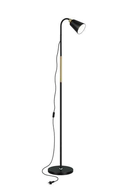 Торшер LUMINARIA TERRA 1xE27 H1700 BLACK/GOLD - изображение 2