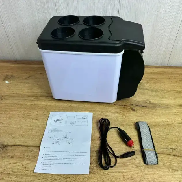 Автомобільний холодильник Portable Electronic 7.5 л 12V, термобокс для охолодження та підігріву їжі й напоїв від прикурювача - зображення 5