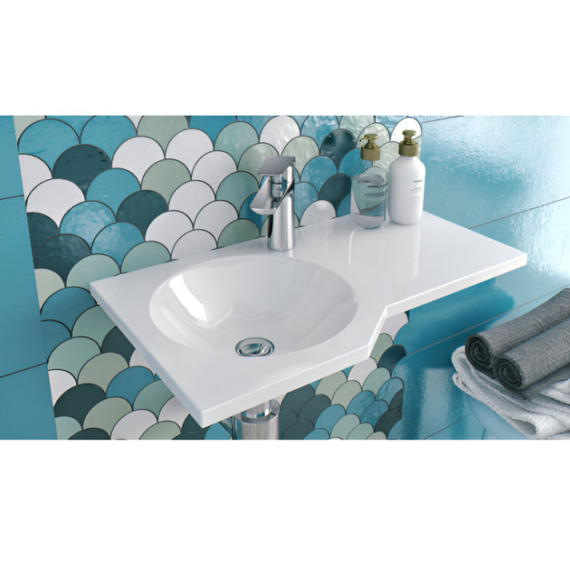 Раковина подвесная Excellent Be Spot CEEX.2301.600.WH 600x350 прямоугольная, белая глянцевая - изображение 3