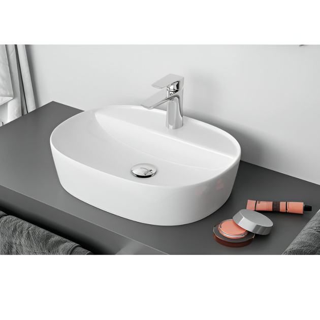 Раковина накладная Excellent Ronity CEAC.2901.500.WH 500x380 овальная, белая глянцевая - изображение 2