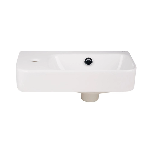 Раковина подвесная Qtap Tern 450х250 в левый угол, белая (QT17115117LWN47327) - Фото 2 Раковина подвесная Qtap Tern 450х250 в левый угол, белая (QT17115117LWN47327) - изображение 2