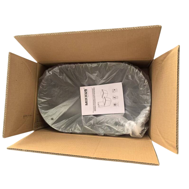 Умывальник накладной Mixxus Premium Ellipse-0109 500х300 овальный, серый матовый (MP6653) - изображение 8