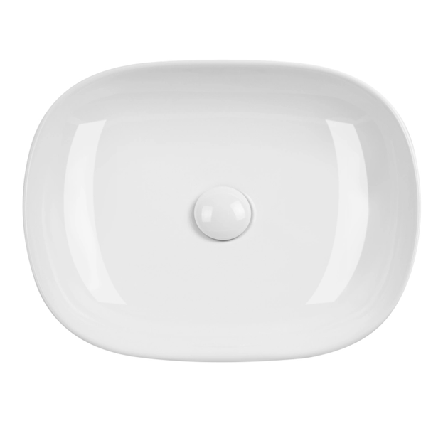Умывальник накладной Mixxus Premium Diverse-0101 490х395 прямоугольный, белый (MP6484) - изображение 2