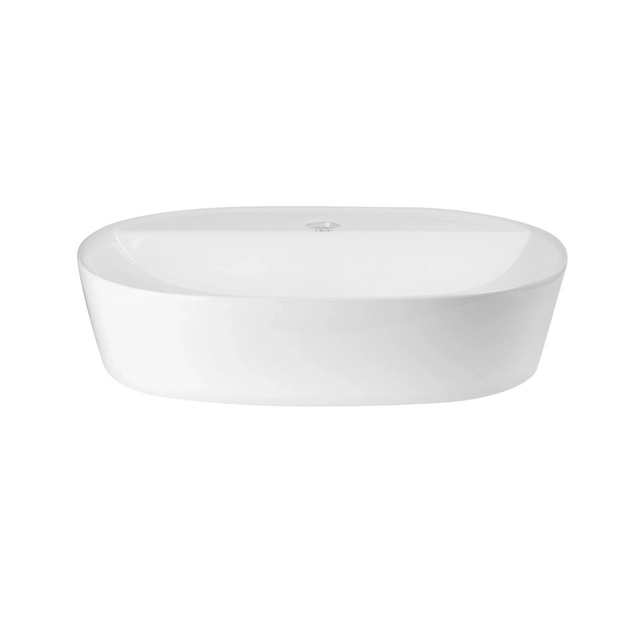 Раковина накладная Qtap Scorpio 505х385 овальная, белая (QT14112202WN47313) - изображение 2