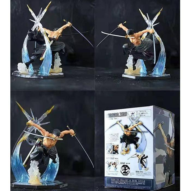 Коллекционная фигурка статуэтка Ророноа Зоро Roronoa Zoro One Piece аниме экшн-фигурка с мечами и сменным лицом, 16,5 см - Фото 7 Коллекционная фигурка статуэтка Ророноа Зоро Roronoa Zoro One Piece аниме экшн-фигурка с мечами и сменным лицом, 16,5 см - изображение 7