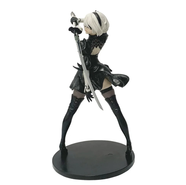Фигурка коллекционная NieR: Automata YoRHa 2B (Ниер Автомата 2B) Аниме фигурка девушки-андроида с мечом на подставке, черный костюм - Фото 5 Фигурка коллекционная NieR: Automata YoRHa 2B (Ниер Автомата 2B) Аниме фигурка девушки-андроида с мечом на подставке, черный костюм - изображение 5