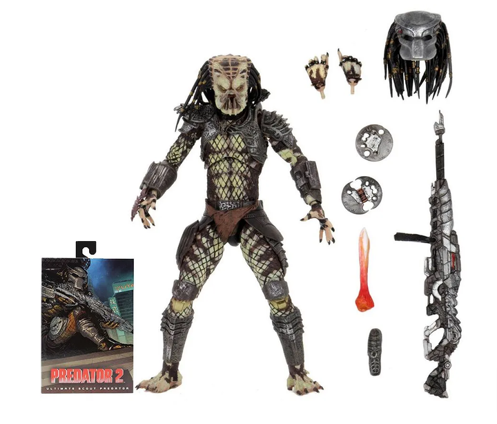 Фигурка Хищник 18см коллекционная с набором аксессуаров action figures Predator 18см 2 Ultimate Scout - Фото 1 Фигурка Хищник 18см коллекционная с набором аксессуаров action figures Predator 18см 2 Ultimate Scout - изображение 1