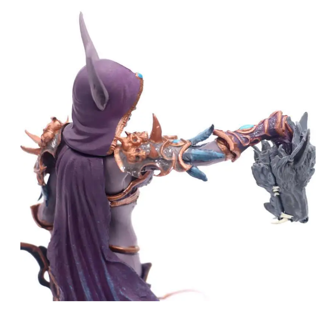 Фигурка Sylvanas Windrunner Ghost Queen World of Warcraft / Сильвана Ветрокрыла Варкрафт / Статуэтка BauTech Tribal Queen Sylvanas – коллекционная аниме фигура Королевы Сильваны 22 см на подставке - изображение 5