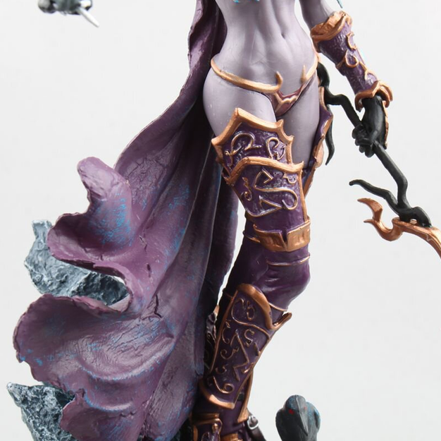 Фигурка Sylvanas Windrunner Ghost Queen World of Warcraft / Сильвана Ветрокрыла Варкрафт / Статуэтка BauTech Tribal Queen Sylvanas – коллекционная аниме фигура Королевы Сильваны 22 см на подставке - изображение 9