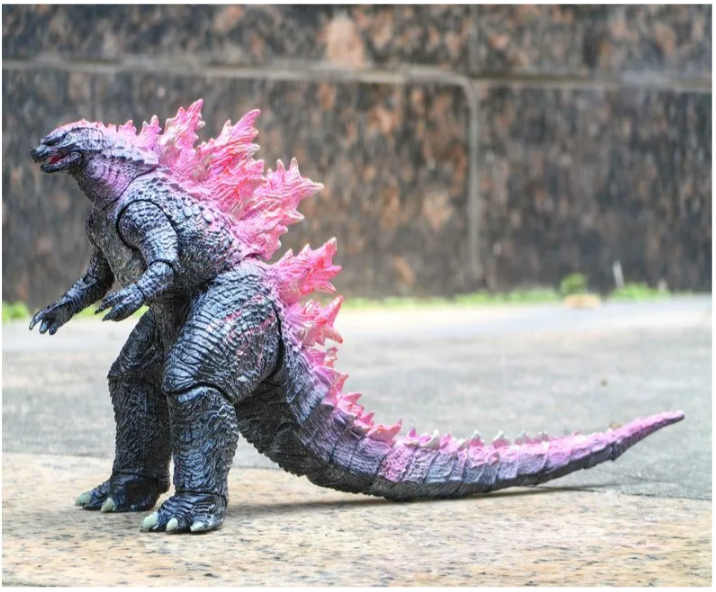 Коллекционная фигурка Godzilla King of Monsters Burning Version - Годзилла Король монстров с красным атомным лучом и кораблями, 16 см - изображение 6