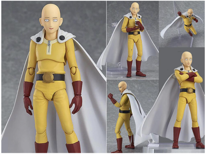 Коллекционная экшн-фигурка figma 310 Сайтама (Saitama) One Punch Man Ванпанчмен 15 см на шарнирах - изображение 7