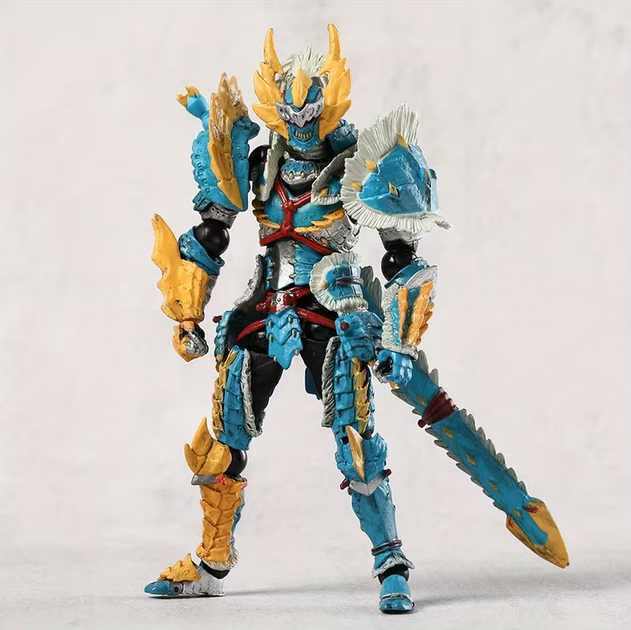 Коллекционная фигурка Monster Hunter Zinogre Armor 15 см — подвижная action figure охотник в броне Зиногра по игре Монстер Хантер - Фото 7 Коллекционная фигурка Monster Hunter Zinogre Armor 15 см — подвижная action figure охотник в броне Зиногра по игре Монстер Хантер - изображение 7