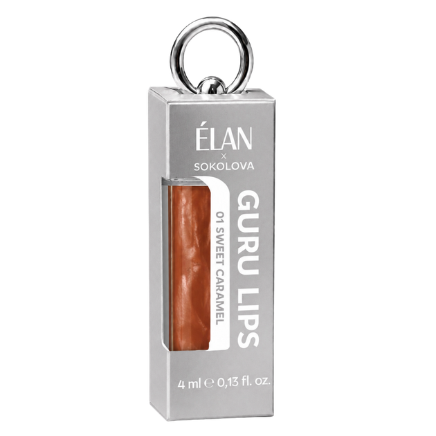 Блеск для губ Elan, Guru Lips, 01 Sweet Caramel, 4 мл - Фото 1 Блеск для губ Elan, Guru Lips, 01 Sweet Caramel, 4 мл - изображение 1