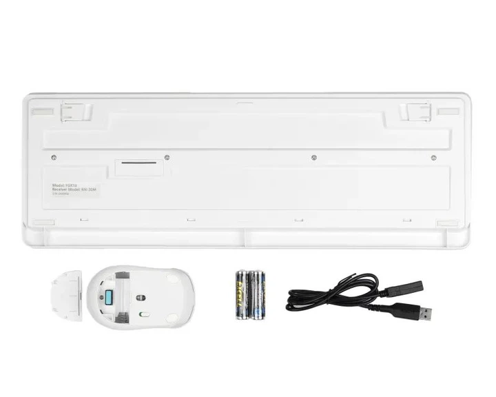 Комплект клавиатура+мышка A4Tech FG1012 (White) Fstyler, беспроводной, цвет белый - изображение 5