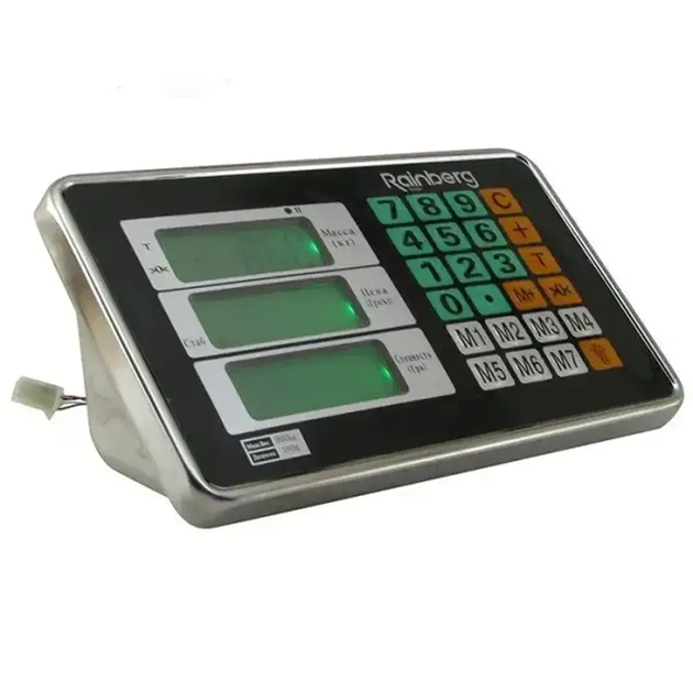 Весы торговые RB-150KG с усиленной платформой 40х30 см, 150 кг, синие / Напольные весы / Весы для торговли - изображение 4