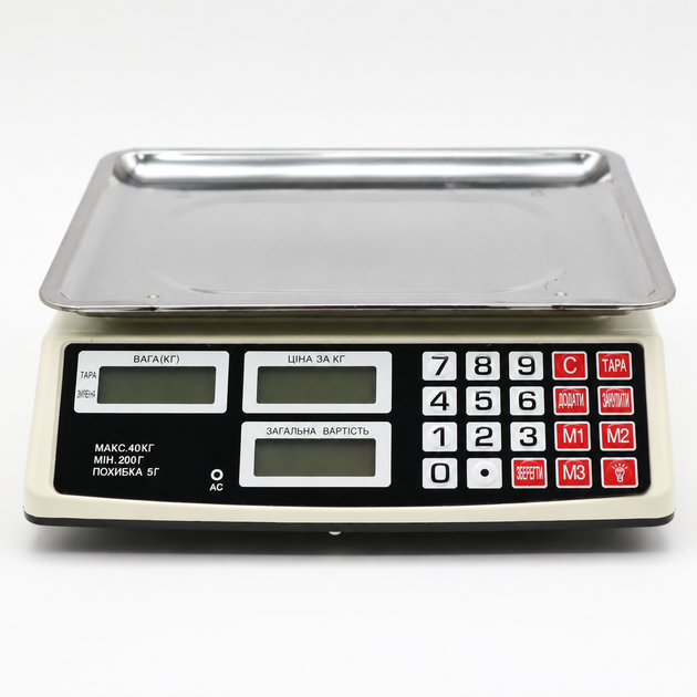 Торговые весы до 40кг, от сети, AT-702 - изображение 3