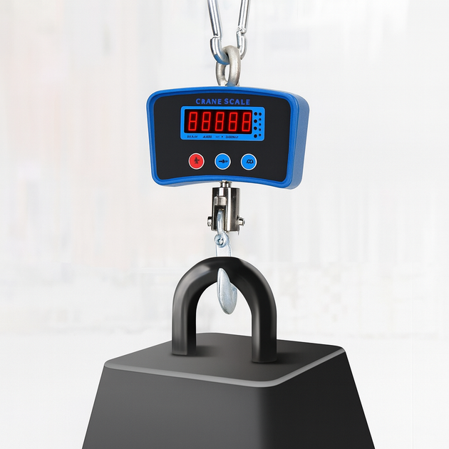 Электронные крановые весы, до 1000 кг (0,1 кг), на аккумуляторе, BX-9026 Boxer, Синий / Электронные весы / Кантер электронный - изображение 3