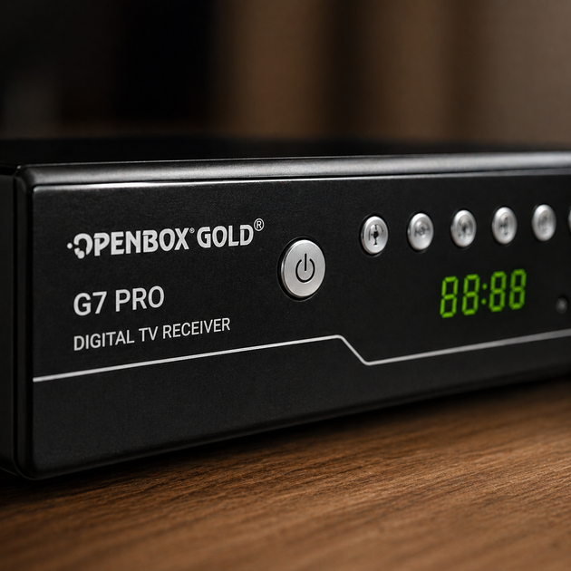 Цифровая ТВ приставка для телевизора HDMI, USB, Openbox Gold G7 Pro, Черный - изображение 5