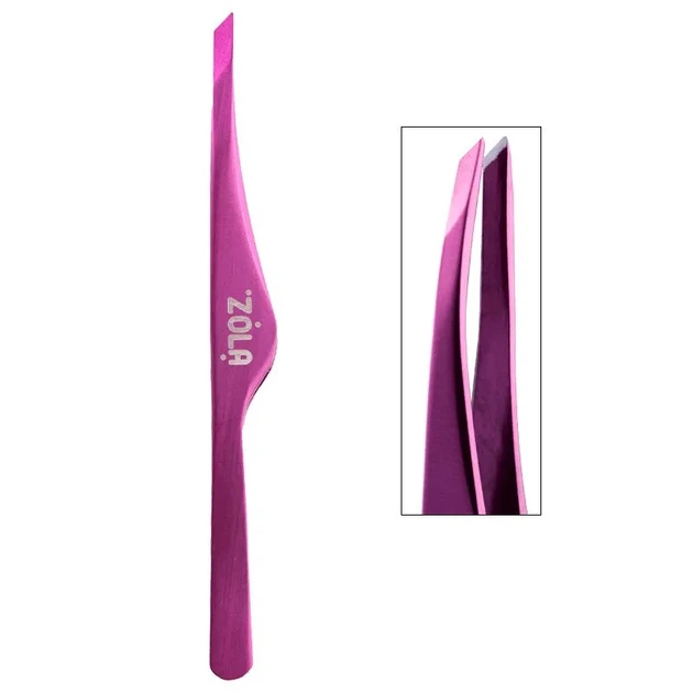 Пинцет для бровей скошенный Zola Pink - Фото 2 Пинцет для бровей скошенный Zola Pink - изображение 2