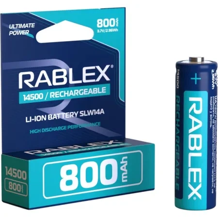 Акумулятор Li-Ion 14500 3.7V 800 mah Rablex (4321) - зображення 2