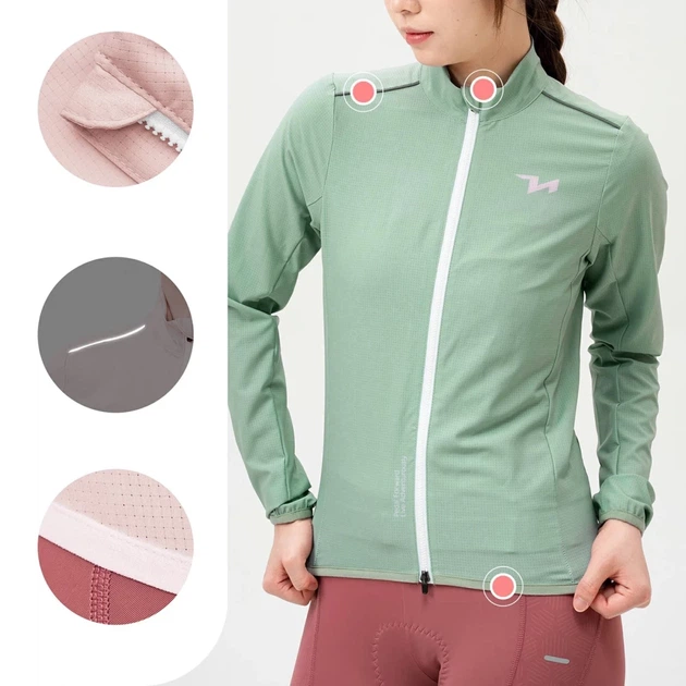 Велокуртка женская Rockbros YPW069 Green M (5907769393495) - Фото 4 Велокуртка женская Rockbros YPW069 Green M (5907769393495) - изображение 4