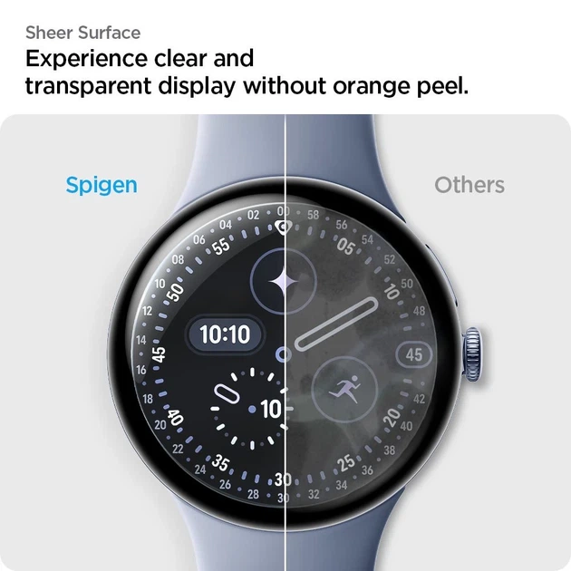 Захисна плівка Spigen Elite Shield EZ FIT для Google Pixel Watch 3/4/5 45mm Clear (2 pack) (AFL08525) - зображення 9