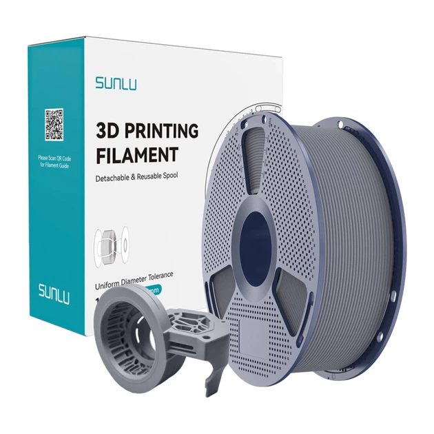Філамент SUNLU PETG High-Speed Matte 1.75mm 1kg Gray (PETG H-S M Gr) - зображення 4
