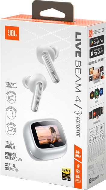 Навушники JBL Live Beam 4 Silver (JBLLIVEBEAM4SIL) - зображення 10