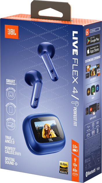 Навушники JBL Live Flex 4 Blue (JBLLIVEFLEX4BLU) - Фото 10 Навушники JBL Live Flex 4 Blue (JBLLIVEFLEX4BLU) - зображення 10