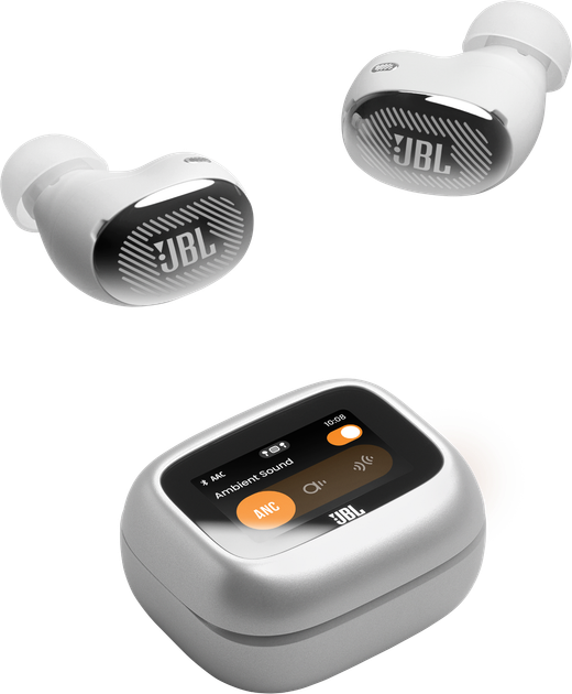 Навушники JBL Live Buds 4 Silver (JBLLIVEBUDS4SIL) - Фото 2 Навушники JBL Live Buds 4 Silver (JBLLIVEBUDS4SIL) - зображення 2