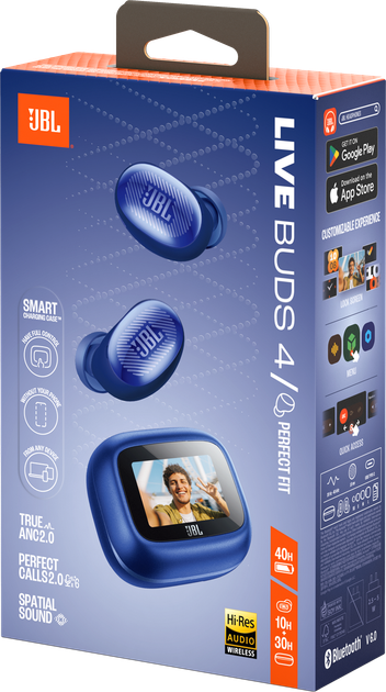 Навушники JBL Live Buds 4 Blue (JBLLIVEBUDS4BLU) - Фото 10 Навушники JBL Live Buds 4 Blue (JBLLIVEBUDS4BLU) - зображення 10