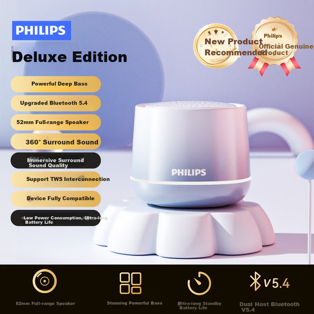 Портативная колонка PHILIPS TAS1009 Blue - Фото 3 Портативная колонка PHILIPS TAS1009 Blue - изображение 3