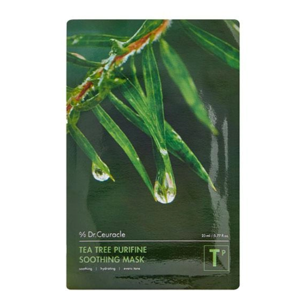 Маска заспокійлива з екстрактом чайного дерева Dr.Ceuracle Tea Tree Purifine 23 мл - изображение 3