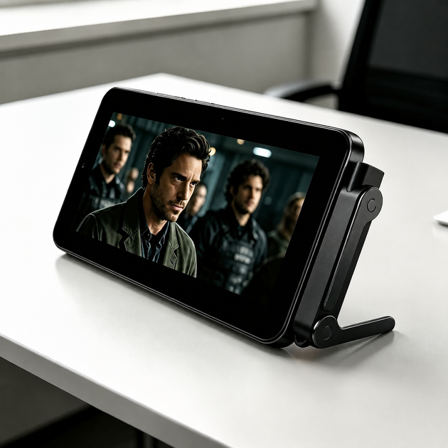 Адаптер USB Type-C to Type-C 240W з підставкою для телефону, T-подібний – чорний - Фото 2 Адаптер USB Type-C to Type-C 240W з підставкою для телефону, T-подібний – чорний - зображення 2