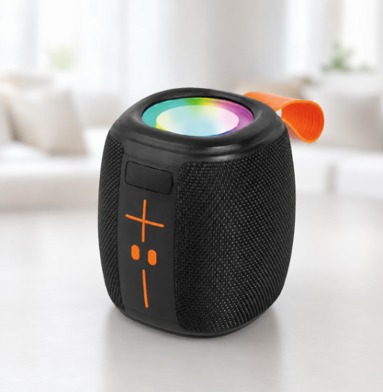 Колонка Bluetooth KTS-2310 аккумуляторная, с LED подсветкой, черная (80010) - изображение 2