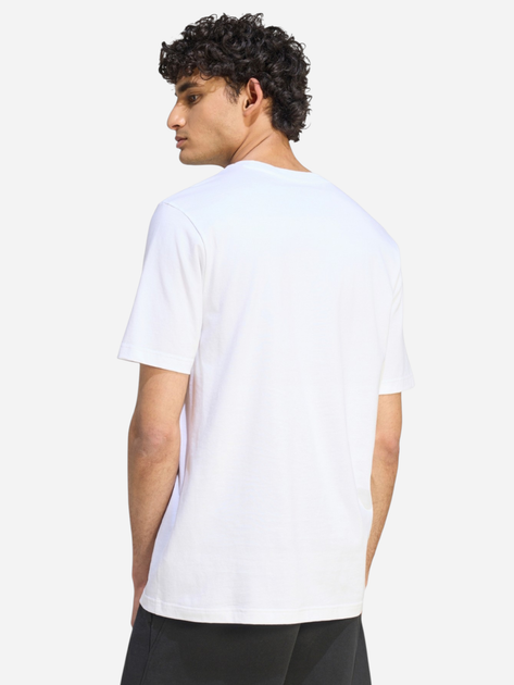 Футболка хлопковая длинная мужская Adidas Camo Circle Graphic T-Shirt KC7163 S Белая (4068804020576) - изображение 2
