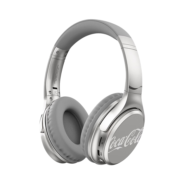 Наушники Coca-Cola T66 Wireless Gaming Headset Silver - Фото 1 Наушники Coca-Cola T66 Wireless Gaming Headset Silver - изображение 1