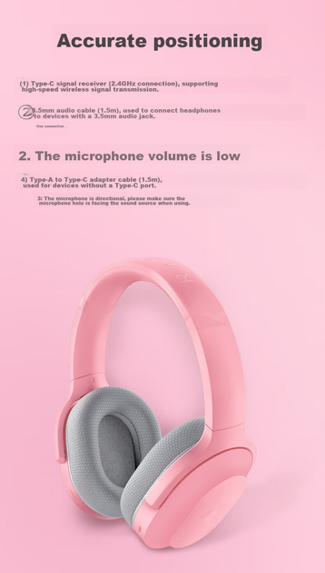 Наушники Razer Barracuda Pink - Фото 5 Наушники Razer Barracuda Pink - изображение 5