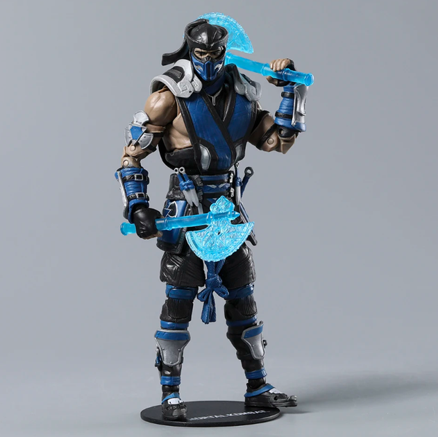 Коллекционная фигурка Mortal Kombat Sub-Zero / Саб-Зиро – экшн-фигура 18 см с аксессуарами, ледяными топорами и подставкой / Action Figure MK / подарок фанатам игры Mortal Kombat - Фото 8 Коллекционная фигурка Mortal Kombat Sub-Zero / Саб-Зиро – экшн-фигура 18 см с аксессуарами, ледяными топорами и подставкой / Action Figure MK / подарок фанатам игры Mortal Kombat - изображение 8