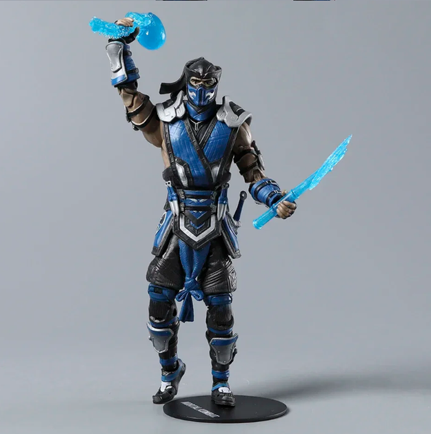 Коллекционная фигурка Mortal Kombat Sub-Zero / Саб-Зиро – экшн-фигура 18 см с аксессуарами, ледяными топорами и подставкой / Action Figure MK / подарок фанатам игры Mortal Kombat - Фото 11 Коллекционная фигурка Mortal Kombat Sub-Zero / Саб-Зиро – экшн-фигура 18 см с аксессуарами, ледяными топорами и подставкой / Action Figure MK / подарок фанатам игры Mortal Kombat - изображение 11