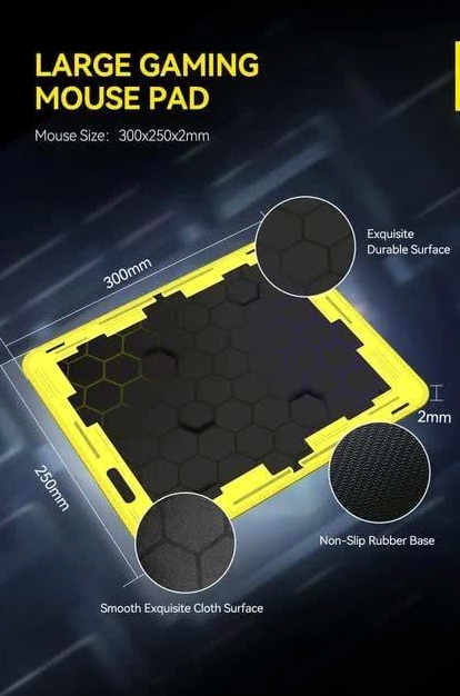 Ігровий комплект T-Wolf TF-240 мембранна клавіатура миша навушники килимок з RGB-підсвіткою чорний - зображення 5
