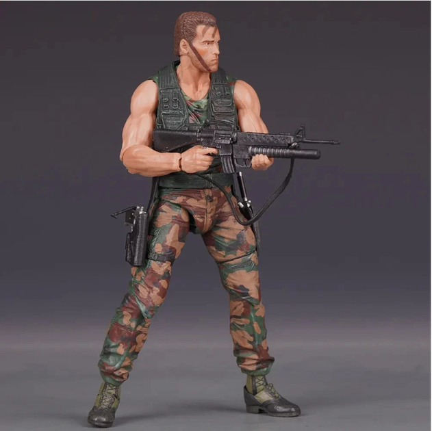 Фигурка Predator Jungle Patrol Dutch 18 см — Коллекционная игрушка-герой Хищник Датч Арнольд Шварценеггер в подарочной упаковке - Фото 5 Фигурка Predator Jungle Patrol Dutch 18 см — Коллекционная игрушка-герой Хищник Датч Арнольд Шварценеггер в подарочной упаковке - изображение 5