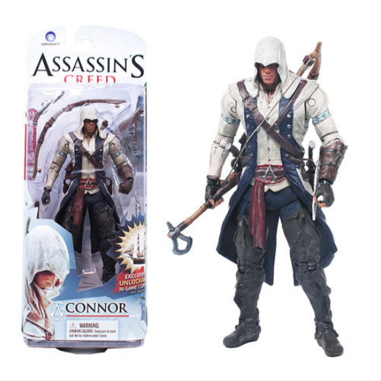 Фігурка іграшка Connor Kenway Assassin's Creed III — Колекційна рухлива деталізована action figure героя Коннор Кенуей за грою Ассасін Крід - Фото 1 Фігурка іграшка Connor Kenway Assassin's Creed III — Колекційна рухлива деталізована action figure героя Коннор Кенуей за грою Ассасін Крід - зображення 1