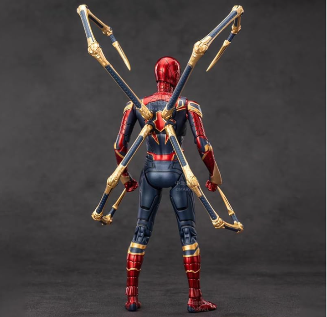 Коллекционная фигурка Iron Spider Железный Паук Spider-Man Avengers: Infinity War, 18 см – экшн-фигурка Человек-Паук с механическими лапами - изображение 4