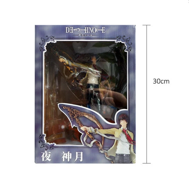Коллекционная аниме фигурка Light Yagami Death Note 26 см с косой шинигами – статуэтка Лайт Ягами Kira Action Figure Тетрадь Смерти PVC Anime Figure - изображение 8