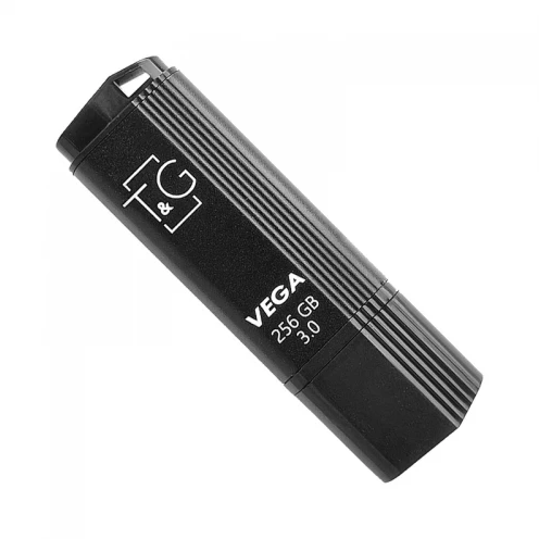 USB Flash Drive 3.0 T&G 256gb Vega 121 черный надежный с защитой от механических повреждений - изображение 3