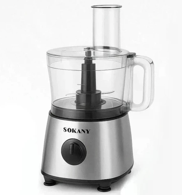 Кухонный комбайн 5 в 1 SOKANY SK-03020 500 Вт — блендер, измельчитель, миксер, нарезка и замешивание теста - изображение 4